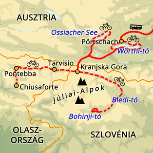 szlovénia kerékpáros térkép Baraka Kerekparos Hetvege Harom Orszagban szlovénia kerékpáros térkép